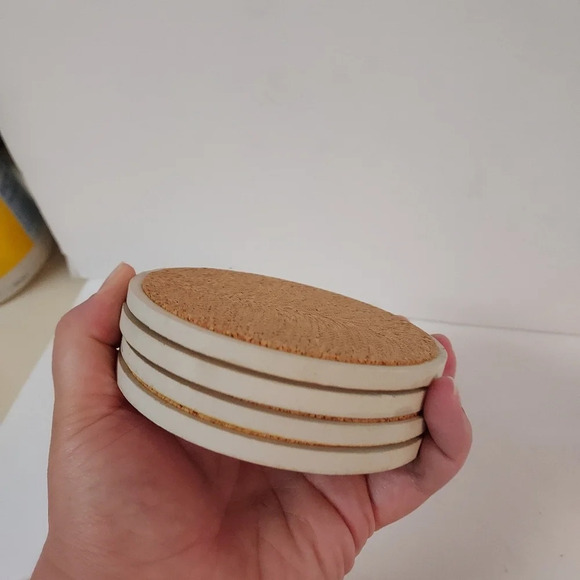 Set of 4 Mary Engelbreit Teapots Drink Coasters Cork Back - Picture 9 of 10